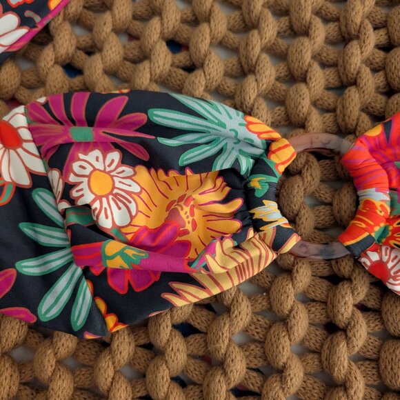 Montce Bandeau Bikini Top Janeane Floral Tori M - Picture 3 of 7